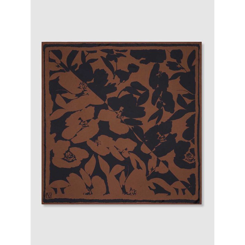 Veronika Maine Cocoa Gardenia Scarf image number 2